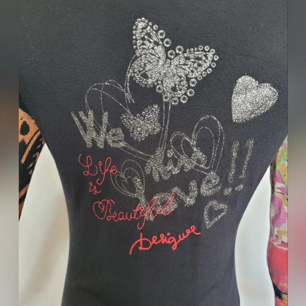 Vintage Desigual Long Sleeved Bodycon Dress, GUC, Approximate Size M - Picture 6 of 10